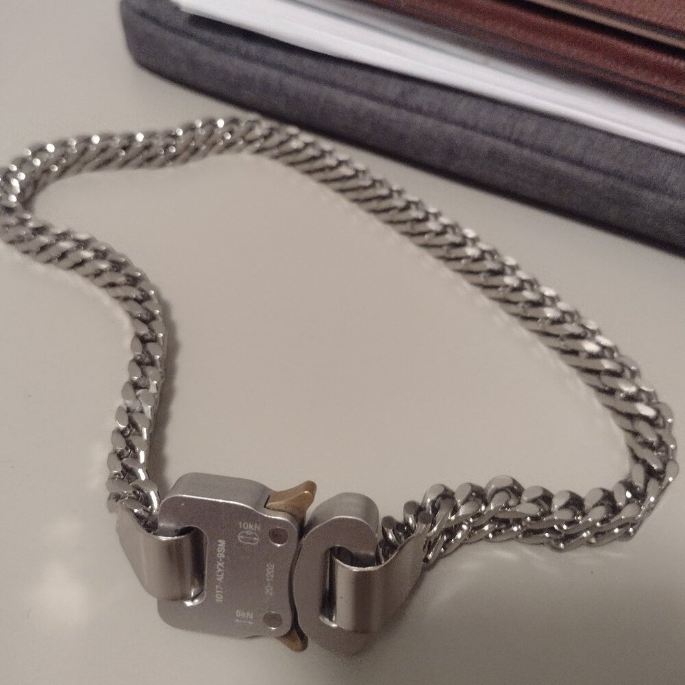 1017 Alyx 9SM Silver Cubix Chain Necklace